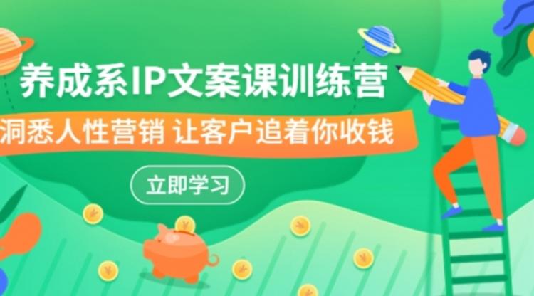 IP文案课训练营，文案心法的天花板 洞悉人性营销